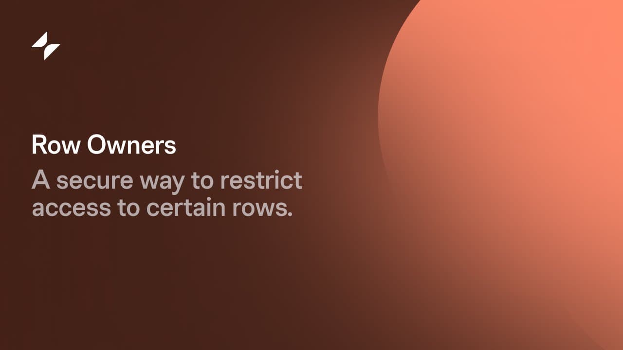 Row Owners Video